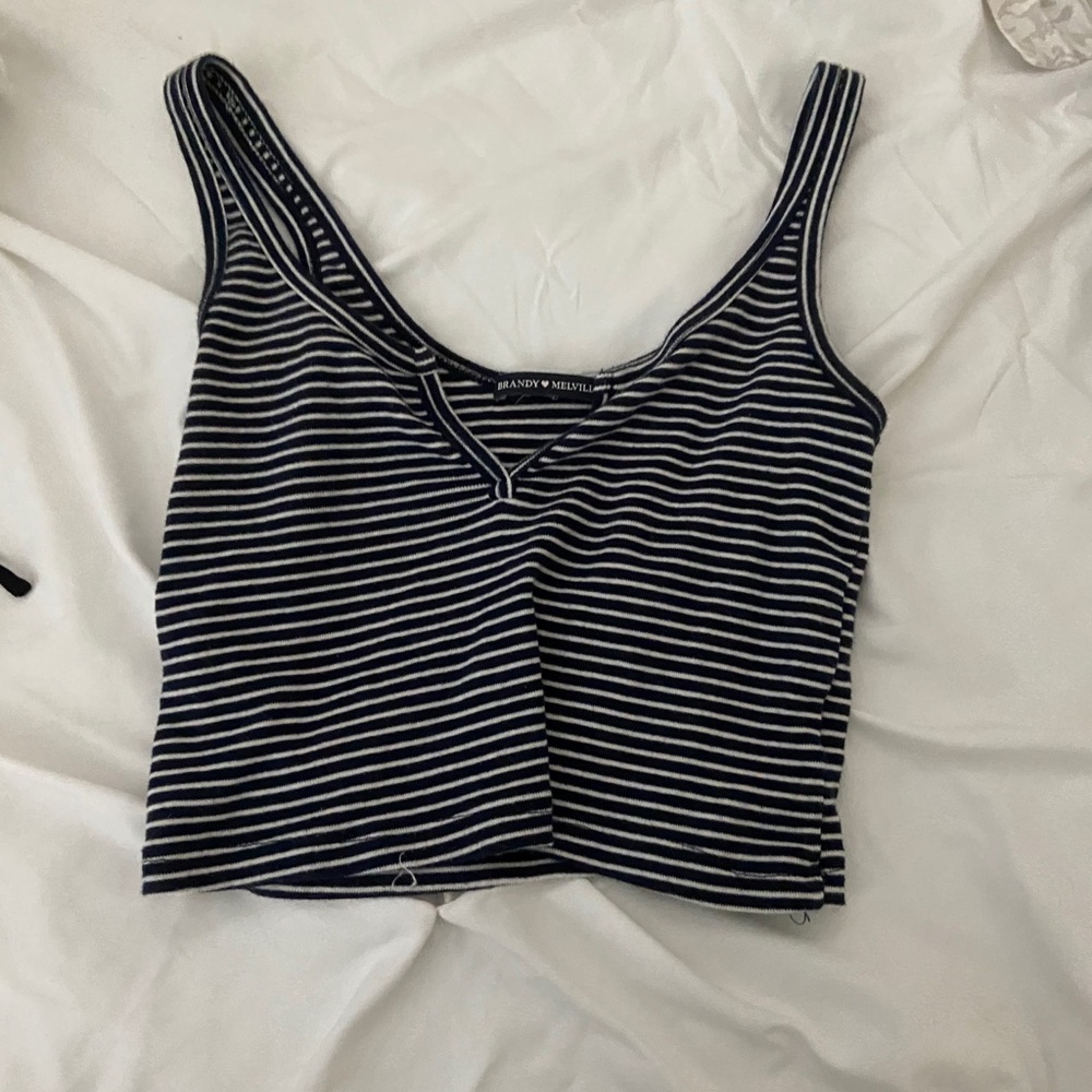 Stripped Brandy Melville crop top